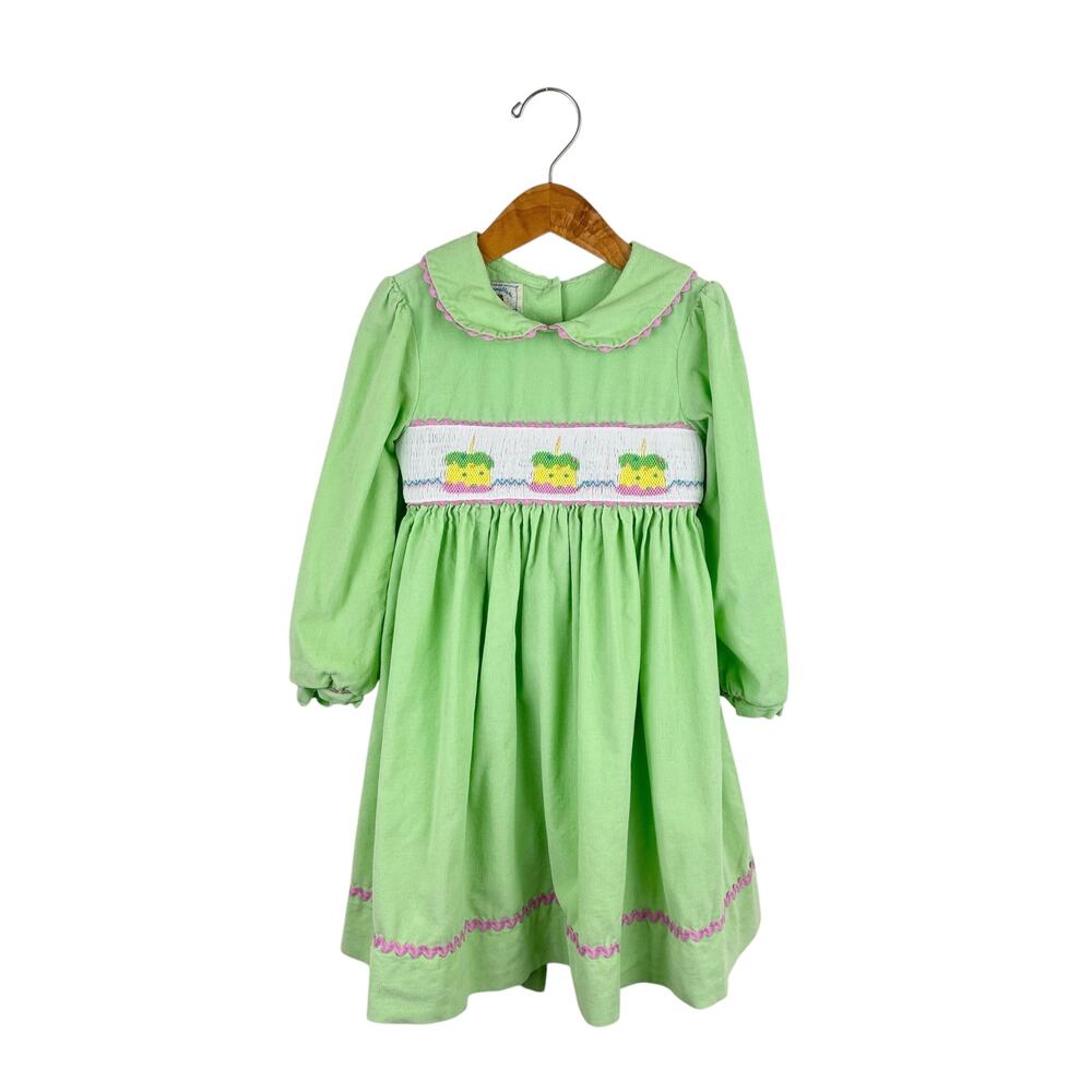 Marmellata Happy Birthday Cupcake Smocked Dress